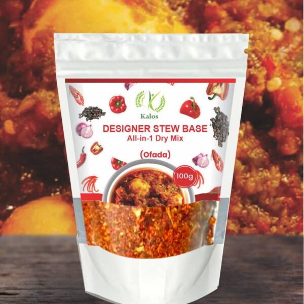 Kalos Designer Stew Base – All-in-1 Dry Mix (Red Ofada) | 100g