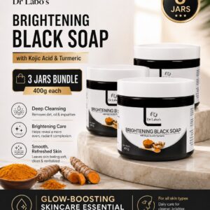 3 containers of Brightening Black Soap